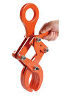Safety Orange Painting Round Stock Ambil 2 Ton Large Capacity / Plate Clamps For Lifting