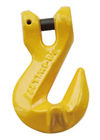 Perangkat Keras Rigging Keselamatan Warna Kuning, 8t Forged Clevis Ambil Hook SLR086-G80