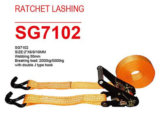 Polyester Webbing Slings Ketahanan 7000 Lbs Kekuatan Patah 1 Ton Kapasitas Beban