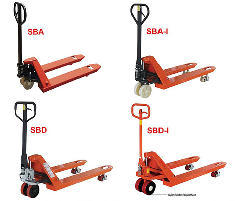 1150mm Fork Lift Manual Pallet Truck dengan Kapasitas 1 Ton