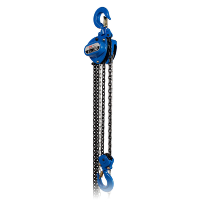 Diameter Rantai 5mm 2T 3m/min 12m Lift Manual Chain Block Powder Coated Hoist