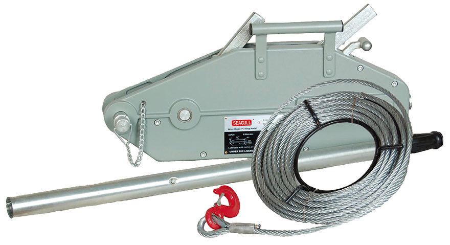 Aluminium Hand Lifting Winch 800kg - 5400kg Wire Rope Pulling Hoist CE/GS certified