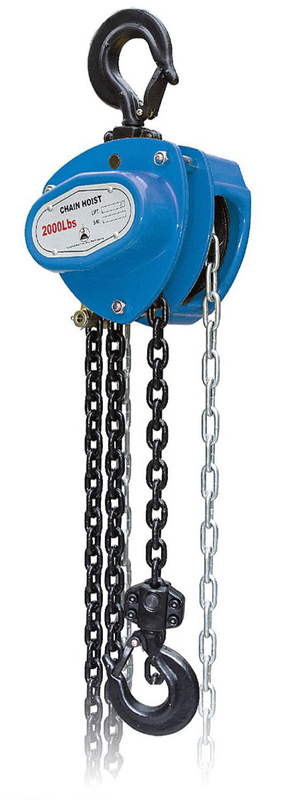 Manual Chain Block 1T Ringan 5,3kg 4 1 Faktor Keamanan untuk Mudah Angkat