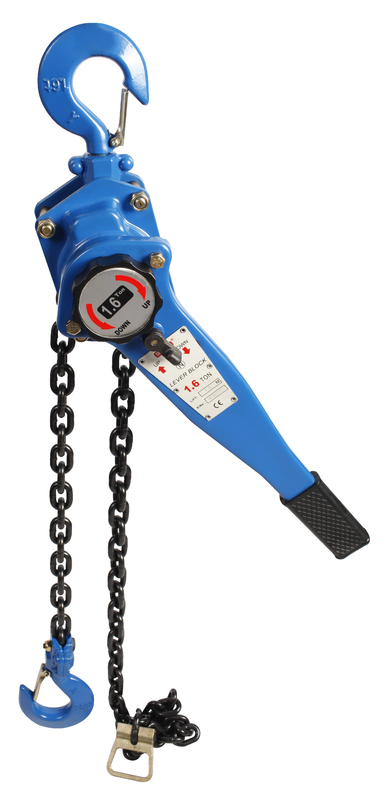 Baja paduan 8x24 Rantai Lever Hoist permukaan dicat 1,5-9m Ketinggian angkat dengan tuas baja