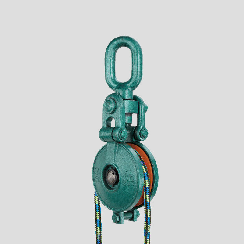 Kapasitas Beban Baja Sheave Blok Pulley Liat Finish Warna Perak untuk Angkat Berat